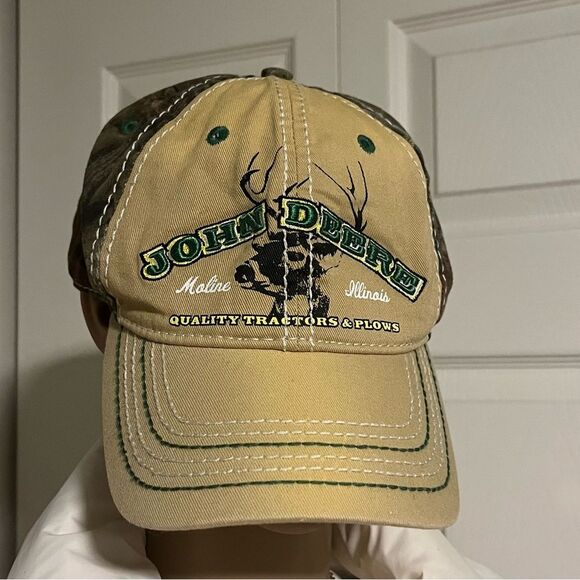 John Deere Other - John Deere Moline, IL Tractors & Plows Deer Logo Hat Cap SnapBack